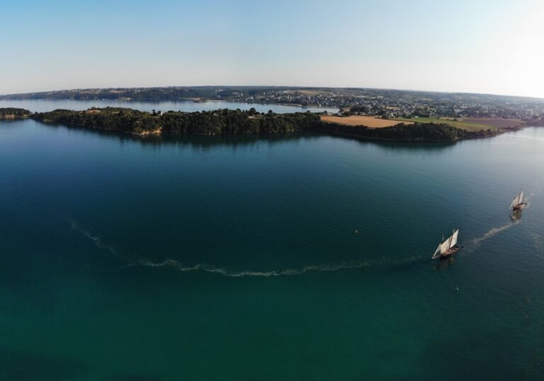 Vieux gréement Paimpol Pors Don Ploubazlanec Côtes d'Armor (22) panorama 360